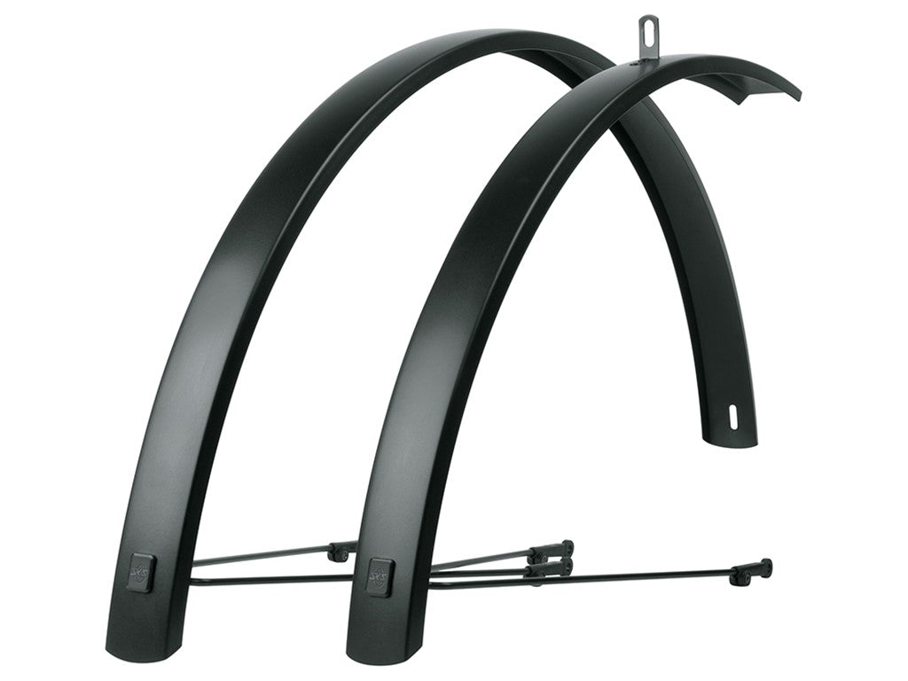 SKS Mudguard Edge AL 46 Front and rear 28" Black