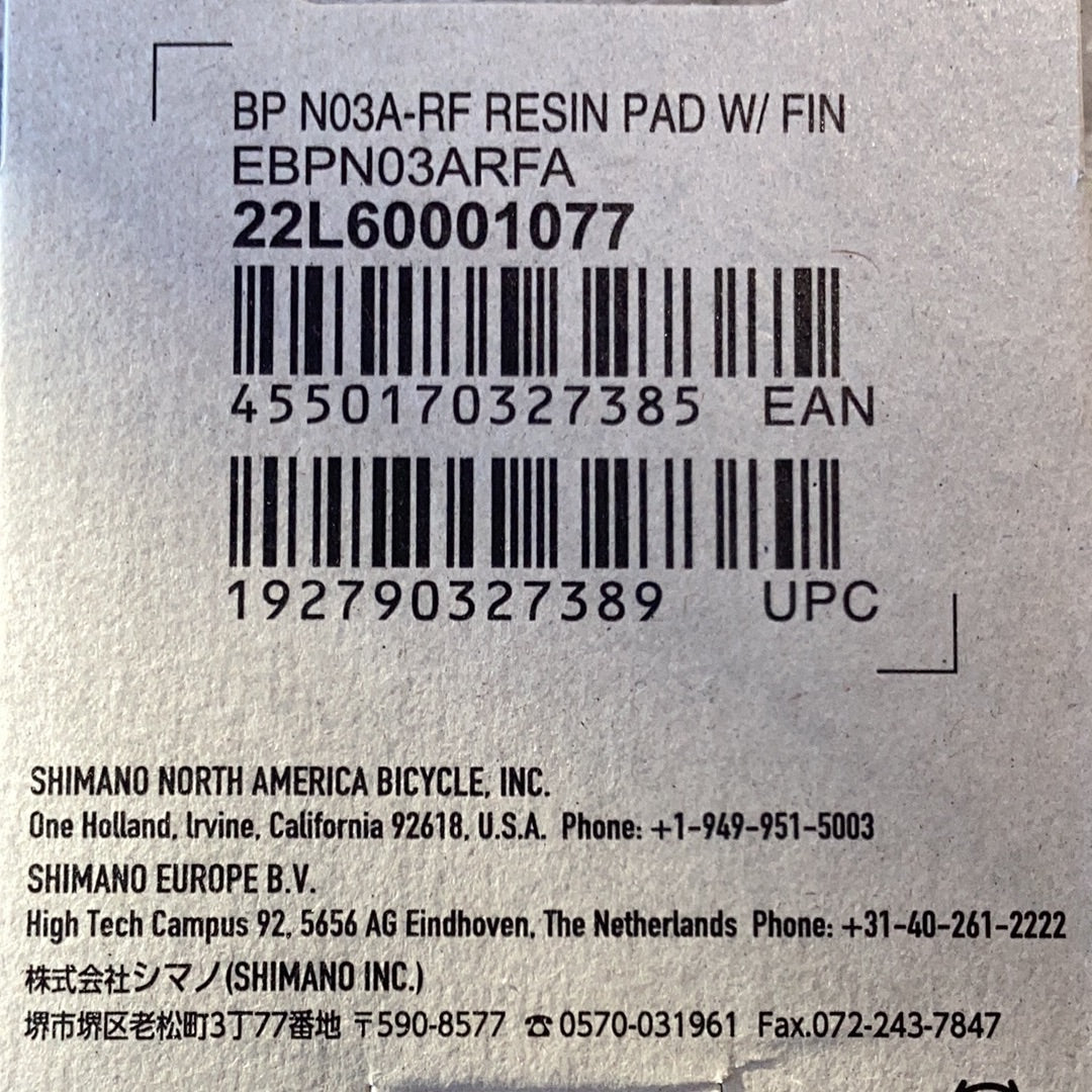 Shimano Disk Brake PADs BP-N03A-RF