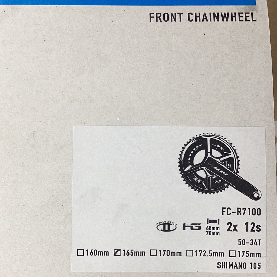 SHIMANO 105 Kranksett FC-R7100 12-delt 165mm