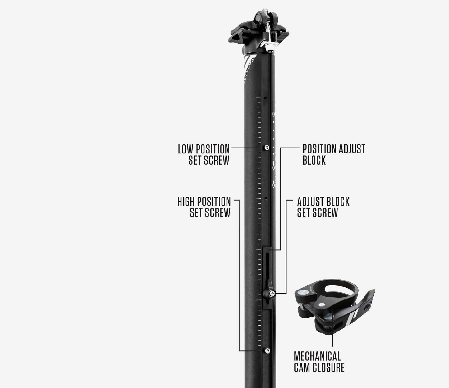 X866 Seatpost+clamp Digit 31,6 16