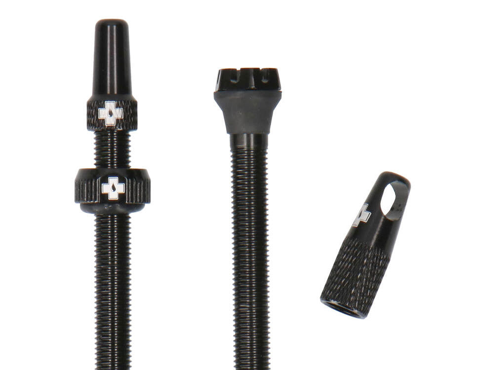 MUC-OFF Tubeless Valve Set. 80 mm black