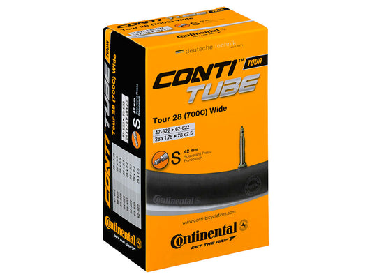 CONTINENTAL Tour Tube Wide 700 x 47-62c (47-62x622) Presta (Removable core) 42 mm
