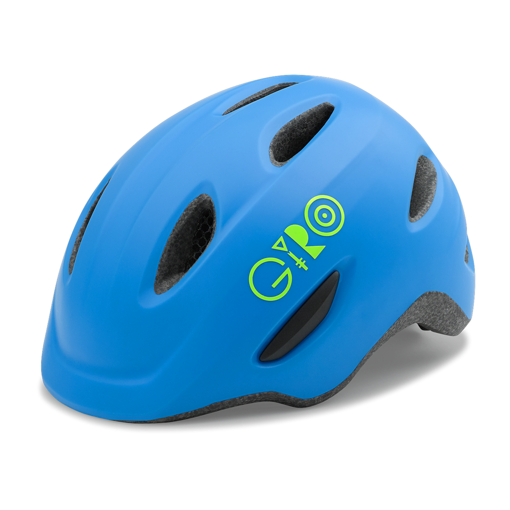 Giro Scamp Youth XS - Blue and Green logo