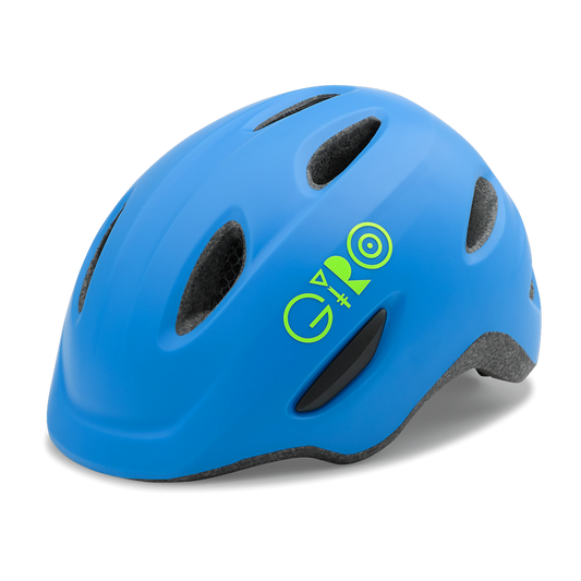 Giro Scamp Youth XS - Blue and Green logo