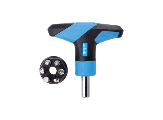BBB TorqueFix BTL-119 5nm Momentnøkkel Blå/Sort, 5nm, T-Håndtak med 6 bits