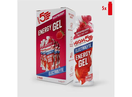 HIGH5 EnergyGel Electrolyte Bringebær