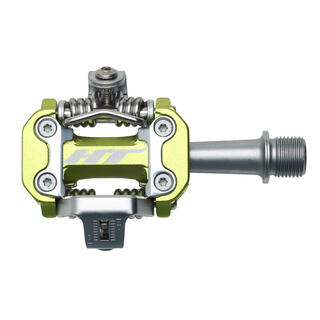HT M2 XC Pedaler Grønn Alu, m/cleats, 305gr
