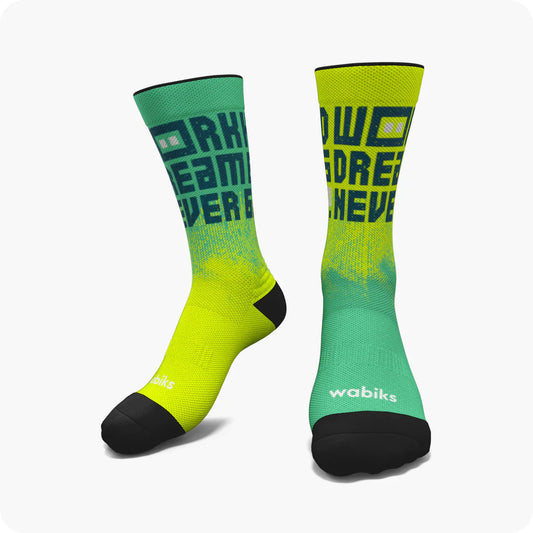 Wabiks Work Hard Verde/Amarillo sokker