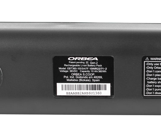X975 Internal Battery 360Wh 36V ORBEA RS GEN 2