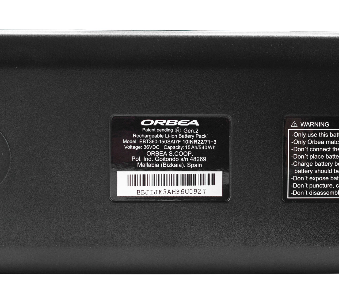 X974 Internal Battery 540Wh 36V Orbea RS  GEN 2